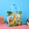 Produtos Novos Transfronteiriços Animal da Floresta Não Tecido Elefante Leão Macaco Desenho Animado Fofo Impermeável Presente Saco para Embalagem de Presente