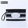 Bolsa de toallitas para bebé de EVA al por mayor, bolsa de embalaje portátil removible, ventana abatible, bolsa para toallitas sanitarias