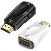 Conversor HDMI Macho para VGA Fêmea Hd Fêmea para Adaptador para Monitor Projetor TV com Áudio