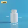 Frasco Plástico Sólido Branco em Estoque, Frasco Pequeno para Remédios, Frasco Vazio de 30ml, Frasco Dispenser à Prova de Luz, Frasco Embalagem para Cápsulas Granuladas em Pó