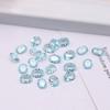 Zirconia ovalada de 6 x 8 mm, venta al por mayor, color sintético, forma de pera, brillo brillante, color blanco, cristal de circonita