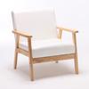 Apartamento Pequeño Sofá Simple Moderno Tela Nueva Pastoral Doble Persona Sala de Estar Madera Maciza Simple Japonés Arena Vela
