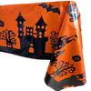 Toalha de Mesa Decorativa para Festa de Halloween Morcego Cabeça de Abóbora Castelo Decorativo de Mesa 137*6099.94cm polegada