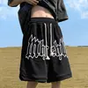 Shorts de Espuma Estilo Europeo y Americano para Hombre Verano Pantalones Estilo Americano Marca de Moda Ins Deportivos Sueltos Talla Grande Pantalones de Baloncesto