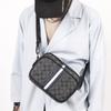 Bolso de Hombro Horizontal Estilo Coreano para Hombre de Calle Bolso Cruzado de Pareja para Hombre a la Moda Bolso Cuadrado Pequeño con Letras Bolso de Marca de Moda para Hombre