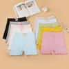 Pantalones de seguridad de verano para niñas, leggings antiluz para niños, pantalones de tres piezas de modal con orejas de mariposa, pantalones cortos para bebé