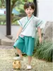 Conjunto Nuevo de Verano 2026 para Niños Estilo Hanfu Chino Conjunto Diario Disfraz de Presentación Estilo Antiguo Conjunto de Dos Piezas Conjunto para Bebé Niño