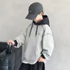 Moletom Masculino Estilo Primavera e Outono 2026 Roupa de Outono para Menino Roupas de Outono Infantis Crianças de Médio a Grande Porte Estilo Travesso e Legal Blusa com Capuz Casual Tendência