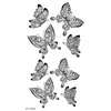Estilo Chica Sexy Mariposa Realista Jugo de Hierbas Pegatinas de Tatuaje Nicho Larga Duración No Reflectantes Pegatinas de Tatuaje de Alta Gama en Stock