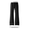 Otoño 2026 Nuevo Estilo Blanco con Patrón de Escamas de Dragón en Contraste Pantalones Largos Ligeramente Acampanados M-5XL HK261093-TeP26