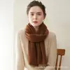 Estilo Nuevo Otoño e Invierno Bufanda Larga 100% Cachemira Gorro de Punto Unisex Calentador de Cuello Amigable con la Piel Bufanda de Cachemira