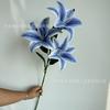 Flor artificial nueva 3 Lirios grandes cinta de impresión 3D Lirio boda salón de bodas decoración suave comercio exterior