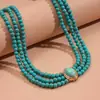 Collar de cuentas de resina transfronterizo europeo y americano Cadena de clavícula de moda de lujo ligero Lujo ligero de alta gama Personalizado Versátil Collar Venta al por mayor