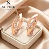 Xuping Brazaletes Rusos Transfronterizos para Oreja, Aros Color Oro de 18K con Incrustaciones de Diamantes, Joyería de Lujo Ligero de Alta Gama al por Mayor para Mujeres
