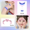 Adesivos para Testa de Crianças, Adesivos para Sobrancelhas, Adesivos de Tatuagem para o Dorso da Mão, À Prova d'Água e Duradouros, Estilo Antigo Pintado, Cosplay, Performance, Fofo, Anime