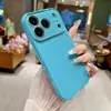 Funda de verano de color sólido con ventana grande instantánea, adecuada para Apple 17 Pro Max, iPhone 18 Pro, cobertura total para 16/15