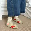 Tênis de Treino Alemão Color Block Estilo Vintage Novo Outono/Inverno 2026 para Mulheres, Cadarço de Camurça Solado Grosso Casual Tênis de Solado Macio para Mulheres