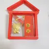 Colgante de Teléfono Dorado Llavero Gato de la Suerte Compañía de Oro Puro 999 Regalos Culturales Creativos Mayoreo