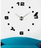 Reloj de pared de pájaro pequeño tridimensional 3D más vendido, reloj divertido para armar tú mismo, pegatinas de pared decorativas para sala de estar, reloj de pared creativo de moda