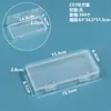 Caixa de Embalagem de Plástico Transparente Caixa de Exibição de Amostra de Ferramentas de Hardware Caixa de Embalagem de Peças Organizador de Acessórios Caixa de Armazenamento de Cartões