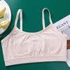 Ropa interior sin costuras para niña en desarrollo temprano, sin aro de acero, moldeadora, anti-convexidad, tirante fino para el hombro, tirante pequeño, en stock, venta al por mayor