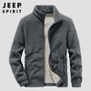 Abrigo suéter de forro polar grueso para hombre, chaqueta cálida, color liso, suéter de forro polar polar, otoño e invierno 2022, nuevo