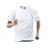 Camiseta de Manga Corta Deportiva para Hombre de Secado Rápido Verano Seda de Hielo Camiseta para Correr Maratón Deporte Atletismo Ciclismo Entrenamiento Ropa de Fitness