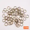 Anel Aberto Galvanizado de 9 Cores Anel Único Anel de Ferro Plano Pulseira Colar Brincos Anel de Conexão Acessórios para Joias DIY Atacado