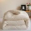 Colcha Caliente de Invierno de Fibra de Soya Clase A Engrosada 100% Algodón Núcleo de Colcha para Primavera y Otoño Individual Doble Familiares Colchas de Algodón Puro Cuatro Estaciones