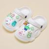 Novo EVA pai-filho antiderrapante desenho animado infantil sapatos de furo chinelos meninas casa interior e exterior sandálias menino