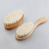 Cepillo de lana pura de haya cepillo para champú de bebé cepillo vintage para cabeza de aceite cepillo de tallado para cortar el pelo cepillo para el pelo limpieza de peluquería pelo roto