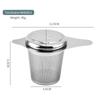 Colador de Té Personalizado de Acero Inoxidable 304 con Tapa, Colador de Café de Doble Asa, Filtro Infusor de Té, Juego de Coladores de Té