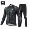 Capitán Tas Traje de Ciclismo Largo de Primavera y Verano Ajustado de Secado Rápido para Hombre y Mujer Ropa de Ciclismo de Montaña y Carretera