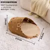 Chinelos de algodão Birkenstock arranhador de gato cama de gato semi-fechado integrado resistente ao desgaste sem fiapos chinelos de feltro gato placa de pata de gato