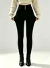 Leggings elásticos de cintura alta, best-sellers europeus e americanos transfronteiriços para mulheres, forrados com fleece para outono e inverno, quentes, modeladores, em estoque na Amazon