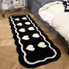 Alfombra de Dormitorio Estilo Crema, Manta de Mesita de Noche para Dormitorio, Tapete Largo para Mesita de Noche, Tapete de Felpa para Mirador de Dormitorio Principal, Tapete para Mesa de Café de Sofá
