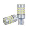 Luz indicadora de ancho T10 de alto brillo para motocicleta y coche, señal de giro bicolor T15 2016, 42 SMD W5W, bombilla de luz trasera