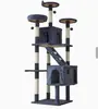 Vendas diretas da fábrica de origem: fabricante de brinquedos para animais de estimação oferece uma luxuosa estrutura de escalada para gatos com ninho e cápsula espacial, economizadora de espaço e resistente ao desgaste