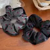 Elástico de Cabelo de Bolinhas em Formato de Coração, Scrunchie Retrô, Novo Estilo 2026 Faixa de Cabelo para Coque, Acessório de Cabelo Elegante para Mulheres