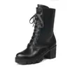 Botines de tacón alto para mujer talla grande C8-52