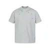 Camiseta de Peso Pesado Estilo Americano Ares para Hombre con Bordado de Columna Cleanfit Cuello Redondo Bordada Manga Corta Estilo Verano para Hombre