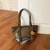 Bolsa tote retrô grande capacidade transfronteiriça para mulheres, nova moda outono 2026, bolsa de ombro simples, bolsa de ombro para o dia a dia