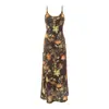 Vestido Estampado Elegante de Alta Qualidade Estilo Francês com Alças, Novo Modelo Verão 2026, Vestido Longo Slim-Fit que Marca a Cintura para Férias Femininas