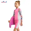 Nuevo Traje de Buceo Infantil 1.5mm Dividido de Manga Larga Térmico para Niñas, Shorts Engrosados a Prueba de Frío para Surf y Snorkel