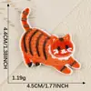 Nuevos Parches Bordados en Stock Venta al por Mayor Gato de Dibujos Animados Autoadhesivos DIY Funda de Teléfono Decoración Linda Pegatinas de Parche Bordado