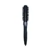 Peine de Tubo de Aluminio Negro con Dientes de Nylon para Rizos Hacia Adentro, Rodillo Peine para Dar Volumen al Cabello, Cepillo para Peinar el Cabello para Secado con Secadora y Alisado