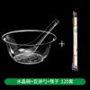 Taza Desechable para Vajilla de 300ml Plástico Duro Ps Cristal Transparente Tazón para Hot Pot Sopa Arroz Plato Set de Vajilla
