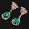 Explosões Moda Elegante Japonesa e Coreana Temperamento de Dama Brincos de Diamante Gotas d'Água Brincos Tendência Joias Lote E304