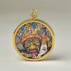 Wutai Mountain Nova Rodada Oito Deus Patrono Manjusri Pingente Thangka Buda Pingente Colar Sorte