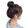 Diadema para moño bajo para mujer, Lazo para moño que se envuelve solo, Natural y esponjoso, Adecuado para cabello fino, Moño de peluca que se envuelve solo